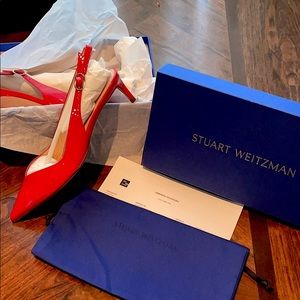 Stuart Weitzman red pumps NEW size 8.5 sold out